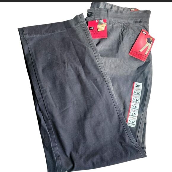 Lee Gray Straight Leg Jeans Smooth Denim - Picture 1 of 5